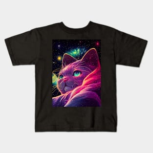 Space Cat Nyabula - Dominar Dumas Kids T-Shirt